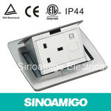 New Design Stainless Pop up Floor Outlet with British Standard Outlet Rj 45 Jack Totelecommunication Outlet