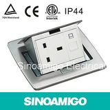 New Design Stainless Pop up Floor Outlet with British Standard Outlet Rj 45 Jack Totelecommunication Outlet