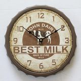 Iron Bottle Cover Clock