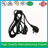 Black Color 3 Pole Computer Power Cable