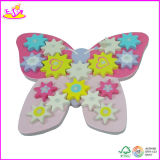 2014 New Fashion Wooden Children Gear Toys, Hot Sale Kids Butterfly Toy