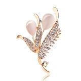 Yiwu Factory Opal Jewelry Flower Brooch Fashion Accessories