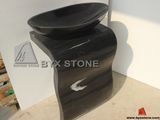 Unique Natural Black Marble Basin & Sink for Bathroom