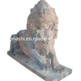 Granite Stone Animal Statue Lion Carving Sculpture for Garden