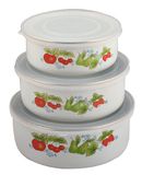 Enamel Storage Bowl 3PCS Set 10/12/14cm 200 D