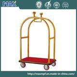 Large Platform Carpet Trolley Titanium Concierge Birdcage Cart