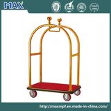 Large Platform Carpet Trolley Titanium Concierge Birdcage Cart