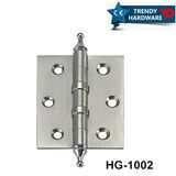 2 Ball Bearing Brass Butt/Flat Hinge with Crown Head