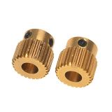 OEM CNC Machining 3D Printer Extrusion Brass Wire Feed Wheel Drive Gears