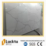 Natural Surface Calacatta White Quartz Stone for Countertop