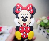 New Coming Silicone 3D Cartoon Animal Phone Case Cover Mouse Case for iPhone 5, 5s