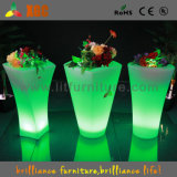 LED Plastic Planter / LED Light Flower Pot / Garden Decoration