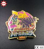 Custom Cheap Cartoon Metal Badge with Epoxy Coating