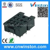 General Miniature Black Color Electro-Magnetic Industrial Relay Socket with CE