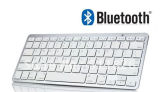 Bluetooth Wireless White Keyboard for PC MacBook Mac iPad 2 iPhone 8371