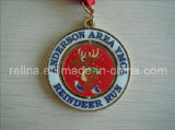 Sport Running Marathon Metal Medallion Medal with Ribbon (M-105)