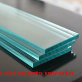 8mm Flast Polished Edge Clear Furniture Glass with 2 Holes