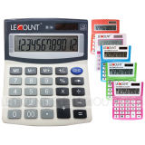 Various Color 12 Digits Dual Power Medium Size Desktop Calculator (LC209A)
