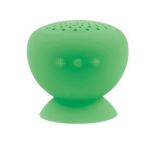 Mini Bluetooth Speaker with Suction Cup Base, Green Color