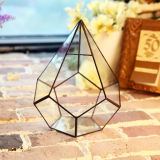 Wholesale Creative DIY Manual Solid Geometry Transparent House Glass Cover Succulent Plants Flowers Cover Micro Landscape Vase Christmas Tree Ornament