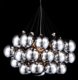 Silver Glass Pendant Light, Suspension Light Decoration (MD4161-CH)
