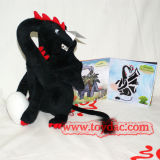 Plush Black Dragon Toy