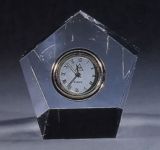 Crystal Clock-Five Corner Crystal Mechanical Decorative Clock