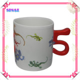Popular Number Five Mug, 12 Oz Ceramic Souvenir Mug by Handmade