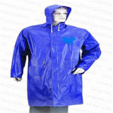 One Piece PVC Waterproof Rain Suits with Button Style