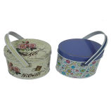 Basket Shape Tin Box for Easter Day