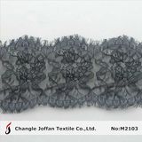 Black Scalloped Lace for Dresses (M2103)