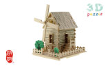 3D Wooden Puzzle Structure Model Country Windmill