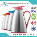 New Design Plastic Cap Thermos Coffee Pot with Glass Inner (JGUD010A)