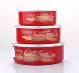 3PCS Enamel Storage Bowl Set (LFC1032ED)