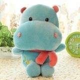 20cm Blue Hippo Plush Animal Toys