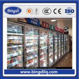 Glass Door Soft Drink Refrigerator Montained for Supermarket