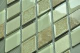 2015 Stylish Diamond Ice Ceramic Glass Mosaic Tile with Crackle (OYT-S09)