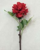 Artificial Silk Single Stem Peony Flower for Decoration Wedding