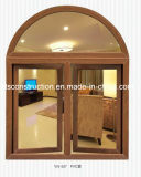 Newest Design Wooden Color UPVC Casement Windows