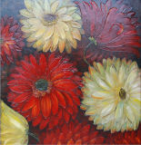 Colorful Chrysanthemum Flower Oil Painting by Hand (LH-700510)