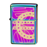 Rainbow Double-Plated Brass Oil Lighter XF8009A