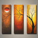 Modern Handpainted Arts for Landscape with Tree