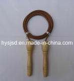 Good Quality Speed Wood Jump Rope with Leather Jump Rope