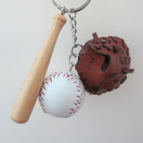Custom Baseball Leather Key Rings, Key Chains for Promotional Gift