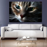 Abstract Cat Modern Decorative Painting