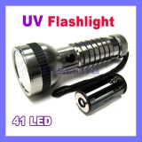 41 LED Ultra Violet Black Light Urine Detector Finder Nail Gel Money Checker Flashlight Torch (LED-41)