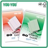 Steno Book Wire Bound Notebook Tint Paper