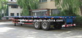 2 Axles Flat Bed Container Semi Trailer