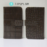 Fashionable Special Alligator Pattern Design Universal Wallet Leather Smartphone Case for Samsung for iPhone 7.5X13X1.5cm
