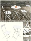 Iron Art White Round Table Chair Garden Furniture